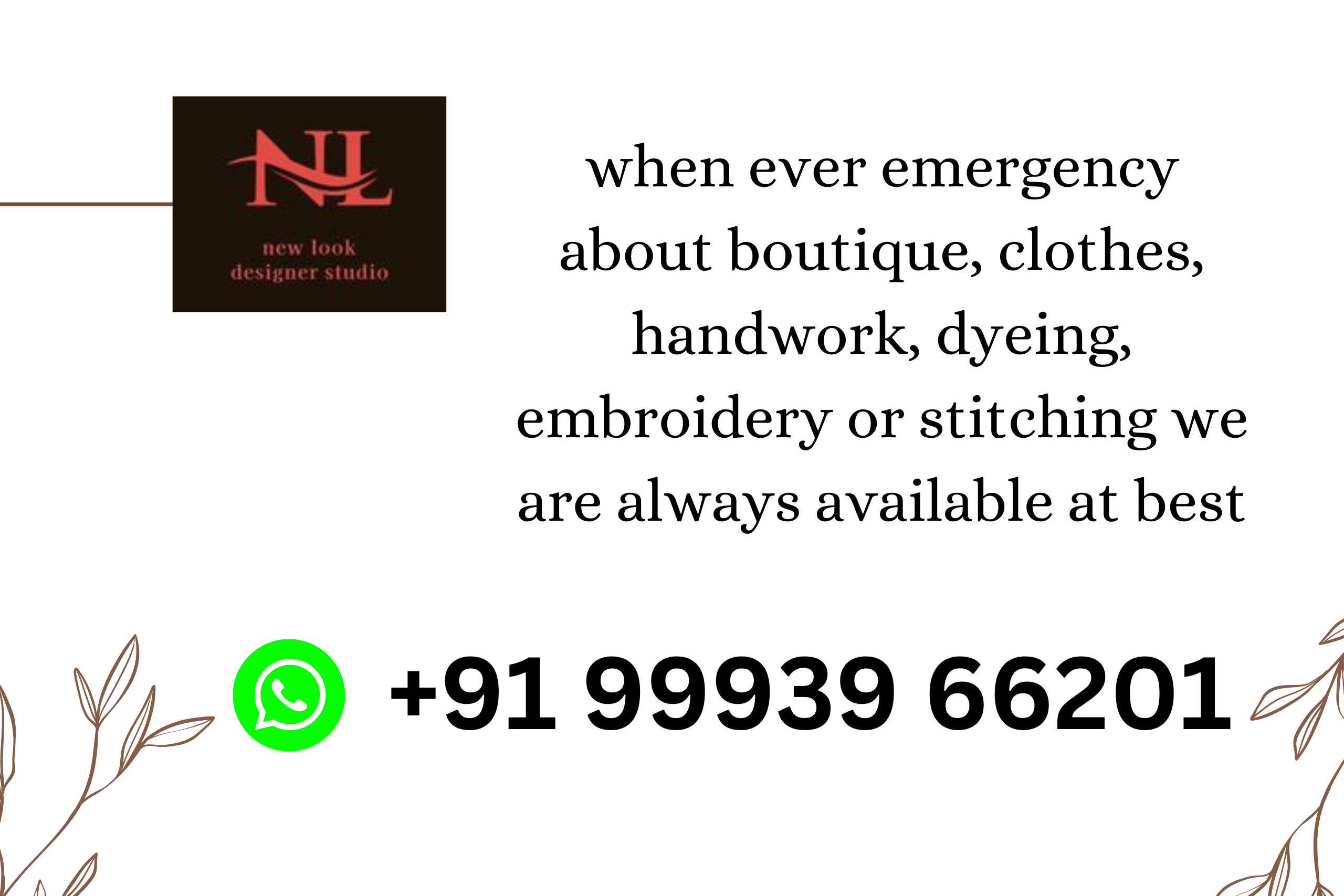 Dr Boutique also provides you with the facility of stitching in case of emergency. Contact us. (3)